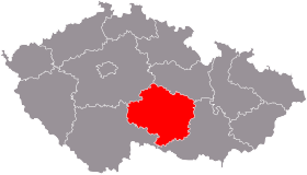 Mapa de Región de Vysočina