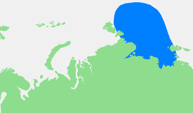 Localización del mar de Láptev