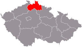 Mapa de Región de Liberec