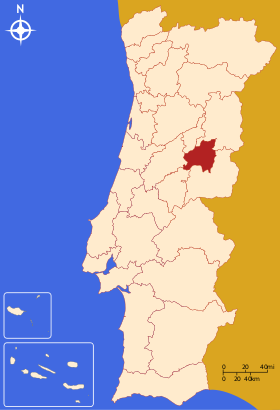 Mapa de Cova da Beira
