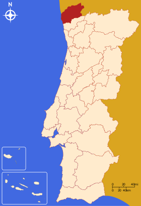 Mapa de Minho-Lima