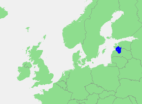 Localización del golfo de Riga (mar Báltico)