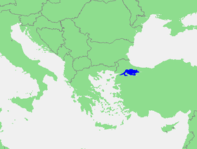 Localización del mar de Marmara.