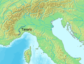 Localización del río Tanaro