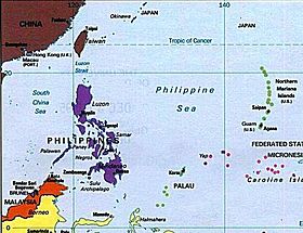 Países ribereños del mar de Filipinas.