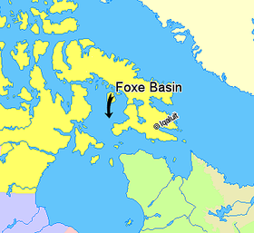 Localización de la cuenca Foxe