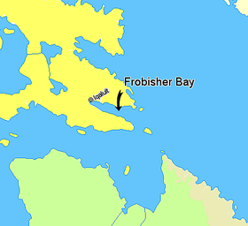 Localización de la bahía de Frobisher