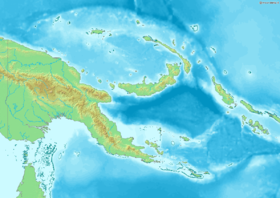 Mapa de relieve de la región del golfo