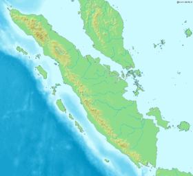 Mapa físico de la región del estrecho