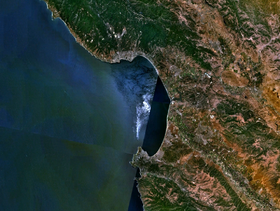Vista de satélite (NASA World Wind, sep. 2008)