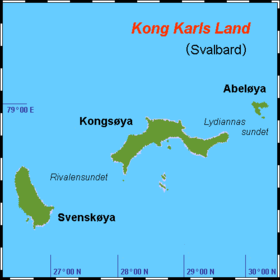 Mapa de las islas del Rey Carlos
