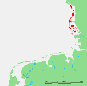 Localización de las islas Frisias