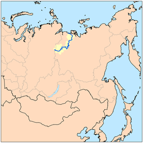 Localización de la cuenca del río Olenyok