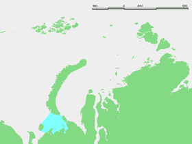 Localización del mar de Pechora