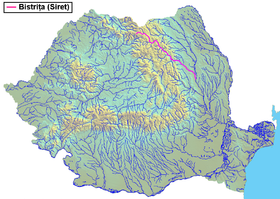 Localización del río Bistrita