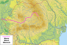Localización del río Mureș