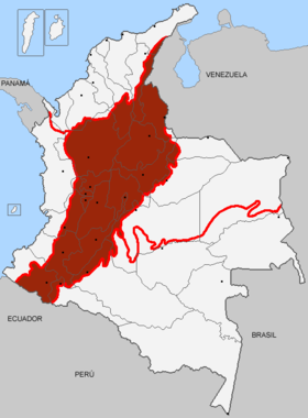 Mapa de Región Andina