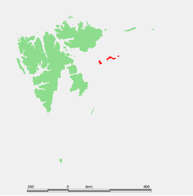 Localización de las islas del Rey Carlos dentro de las Svalbard