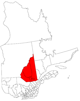Mapa de Saguenay–Lac-Saint-Jean