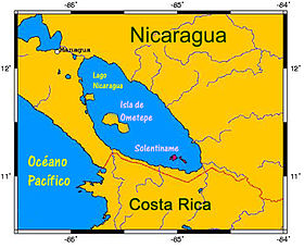 Mapa de Localización en Nicaragua