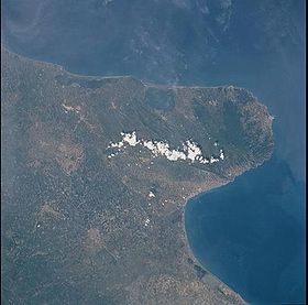 Vista de satélite del golfo