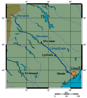 Mapa del río Ume