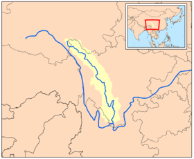 Localización del río Yalong
