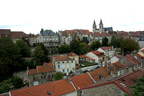 Vista de la ciudad antigua de Chaumont