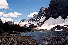 Vista del lago Floe (julio 2004)