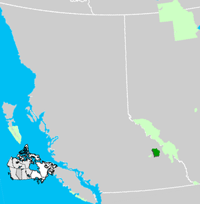 Localización del parque nacional en Columbia Británica