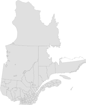 Localización del parque nacional en Quebec