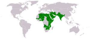 Range of Acacia nilotica