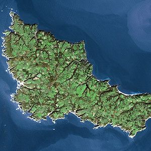 Imagen satélite de la isla