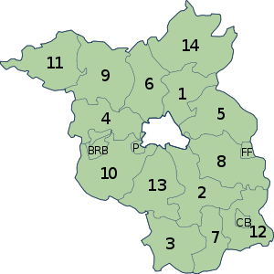 Landkreise en Brandenburgo