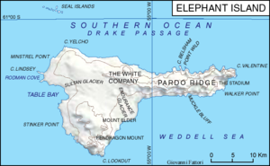 Mapa de la Isla Elefante