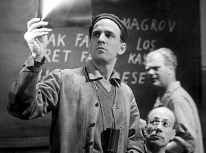 Ingman Bergman, durante la producción de Fresas salvajes, en 1957