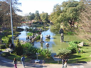 Vista panorámica del Jardín Japonés de Buenos Aires.