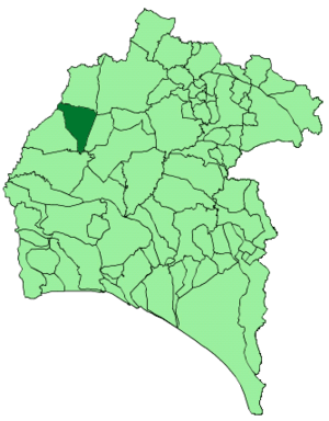 Mapa de Santa Bárbara de Casa (Huelva)