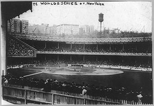 No Known Restrictions Polo Grounds during World Series Game, 1913 from the Bain Collection (LOC) (434431507).jpg