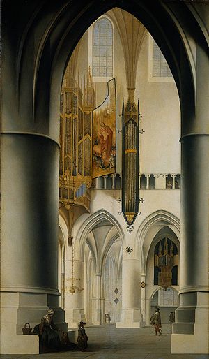 Pieter Jansz Saenredam - Interieur van de Grote of Sint Bavokerk te Haarlem.jpg