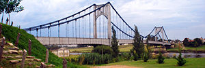 Imagen del puente Hipólito Yrigoyen.