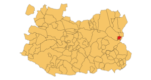 Situación del municipio de Ruidera dentro de la provincia