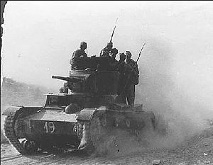 Spanish 11 interbrigada in the battle of Belchev. 1937.jpg