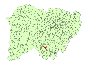 Situación del municipio en la Provincia de Salamanca