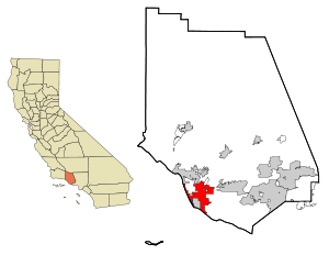 Ventura County California Incorporated and Unincorporated areas Oxnard Highlighted.svg