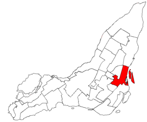 Localización de Ville-Marie en Montreal.