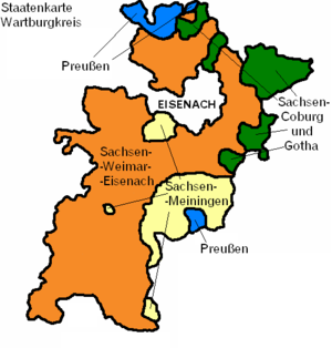 Staatenaufteilung des Landkreises vor 1920