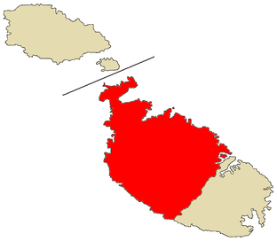 Ubicación de Región de Malta Majjistral