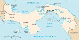 Mapa de Panamá.