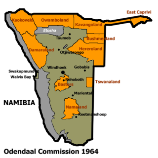 Bantustanes en el territorio de África del Sudoeste